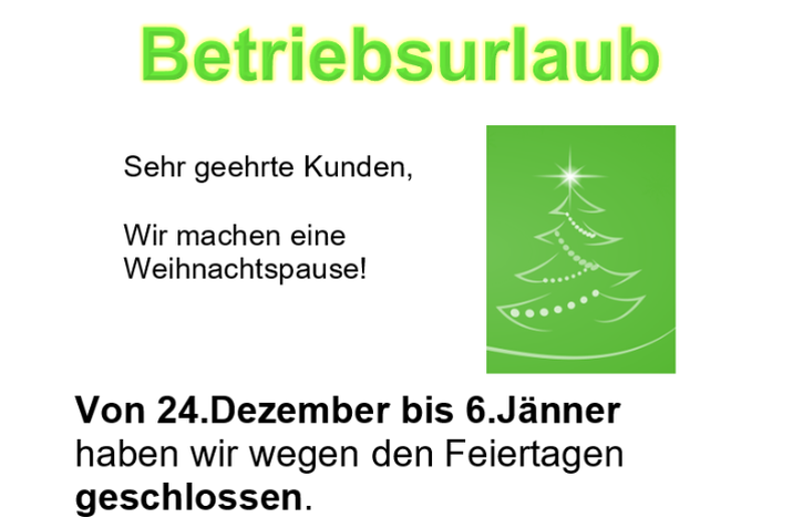 Weihnachtsurlaub